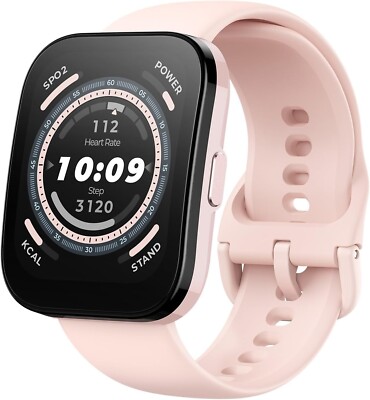 Amazfit Bip 5 Smartwatch & Fitness Tracker Bluetooth Calling - Pink 