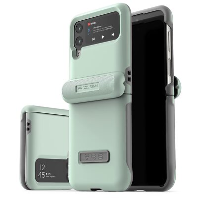 For Samsung Galaxy Z Flip 4 Case VRS Design  [Terra Guard Modern] w/ Hinge Cover