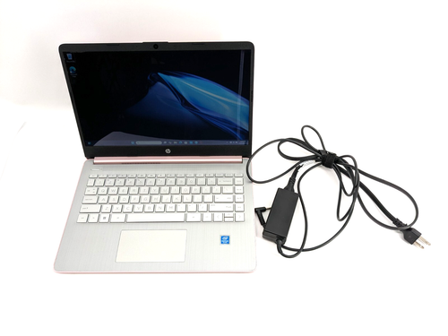 HP 14-dq0733ds Intel Pentium Silver N5030 4GB RAM 128GB SSD with Charger - Pink