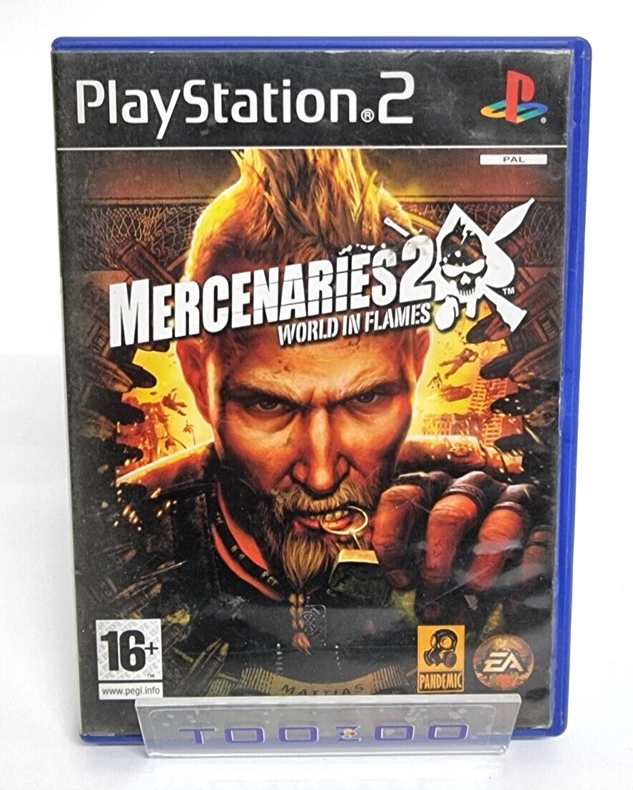 Mercenaries 2 World in Flames Sony PlayStation 2 PS2 Game FREE