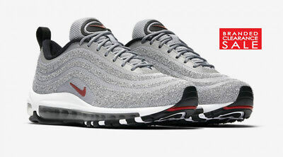 NUOVO Con Scatola Nuovo Nike Air Max 97 LX SWAROVSKI proiettile argento  Taglia 5 6 UK con ricevuta | eBay