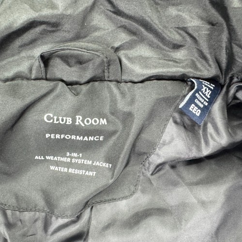 Club Room Mens 3-In-1 Hooded Colorblock Water-Resistant Jacket Red 2XL - Picture 5 of 7