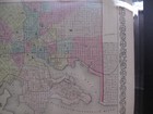 Colton Antique Hand Colored Map City of Baltimore Maryland Fort McHenry MD 1855 — photo 4