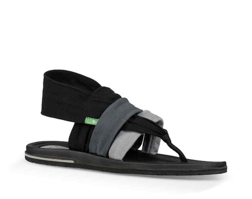 Sanuk Yoga Sling 3 Gradient Grey/Black Women's Sandals - Picture 2 of 5