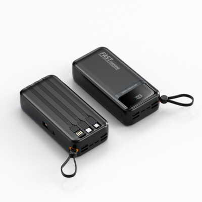 30000mAh Fast External Portable Power Bank Backup Battery Charger for Cell Phone