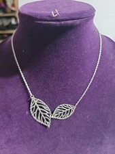 1pc Stainless Steel Clavicle Chain Necklaces Leaf Pendant Necklace Women Jewelry