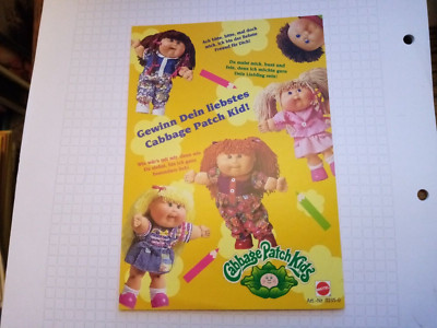 Cabbage Patch Kids  (Actionfiguren Serie) Preisausschreiben Bestellschein  1997