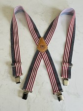 CLC Custom Leathercraft Work Suspenders 2" Wide Patriotic Red, White and Blue