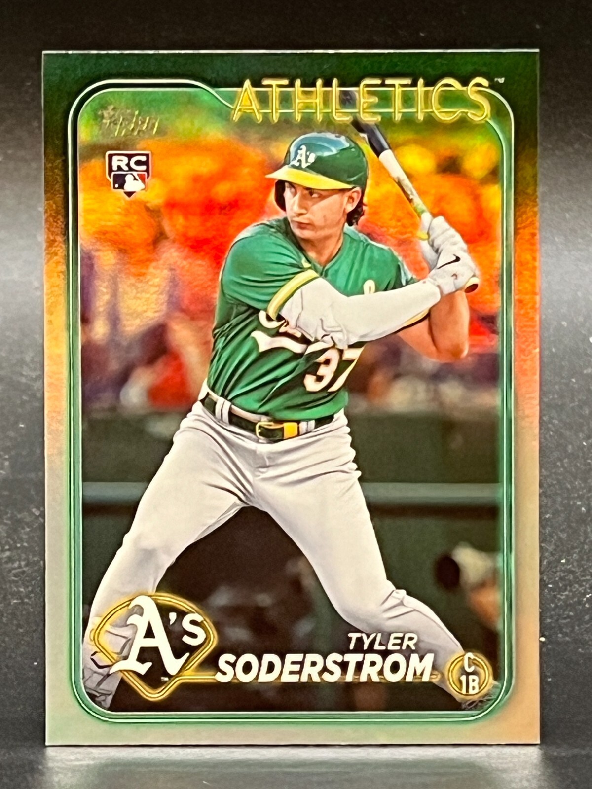 2024 Topps #244 Tyler Soderstrom Athletics RC Rainbow Foil