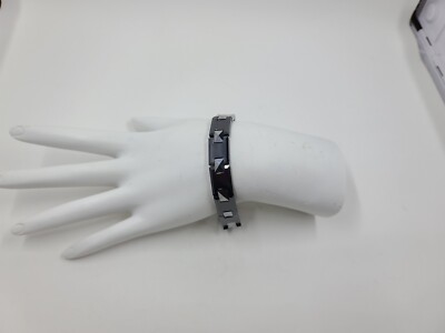 SHR zweifarbiges Wolfram und schwarzes Keramik Herren Armband