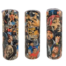 Hip Hop Rap Icons 20oz Insulated Spill Proof Tumbler Mug Coffee cup