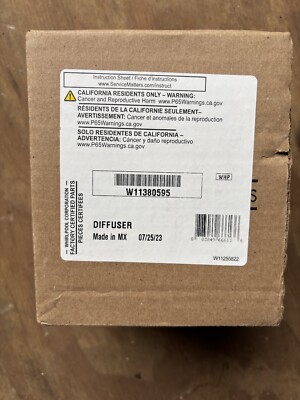 NEW  OEM  W11380595 Whirlpool Air Duct Diffuser  ~SHIPS FAST!  1B,37B