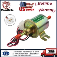 12V Electric Inline Fuel Pump For Lawn Mowers Small Engine Gas Diesel HEP-02A US