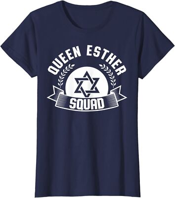 Purim Costume Idea Queen Esther Squad Jewish Holiday Ladies' Crewneck T-Shirt