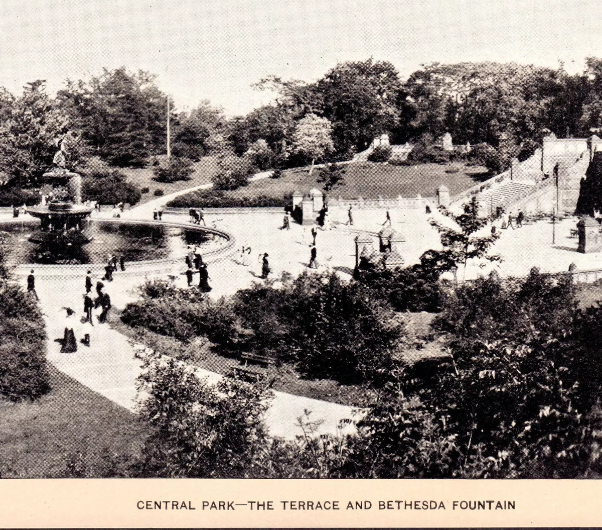  Vintage Historic Photo Angel of Bethesda Fountain