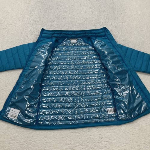 Columbian Omni Heat Jacket Girls Large 14-16 Blue Full Zip Puffer Youth Coat - Picture 5 of 12