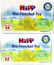 HiPP Fennel Tea -ORGANIC Tea  -Made in Germany- 2 BOXES -40 tea bags