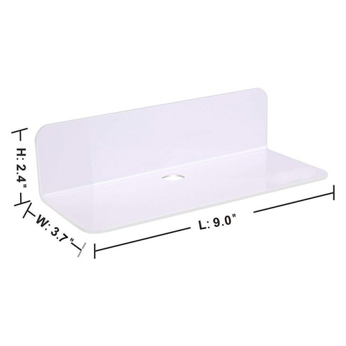 1/2 pieza acrílico estante de pared tablero de pared estante colgante para altavoces pequeños Smartphone - Imagen 20 de 20