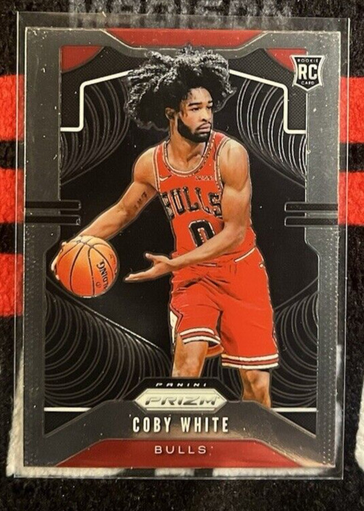 2019 Coby White Prizm Rookie Silver Prizm Chicago Bulls #253 (RC)