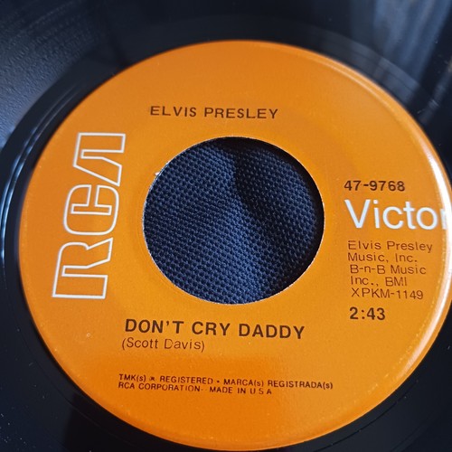 Elvis – Don't Cry Daddy / Rubberneckin' (RCA Victor 47-9768) - Picture 3 of 4