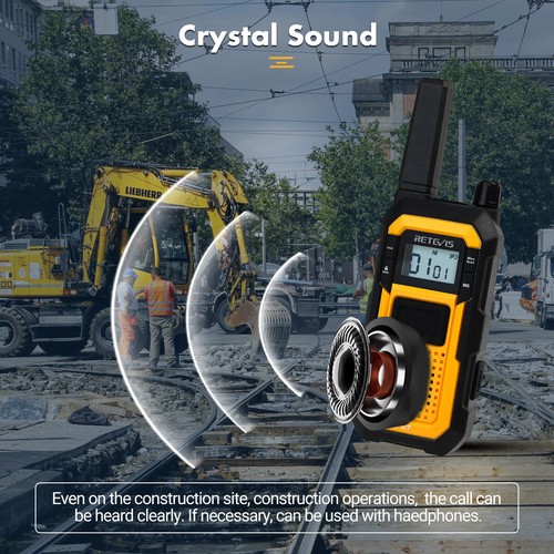 Retevis RB48 Waterproof Walkie Talkies Heavy Duty Long Range Two Way Radio 2Pack - Zdjęcie 5 z 13