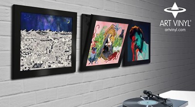 Father John Misty Album Art Wall Frames for Vinyl Records - Triplepack Black