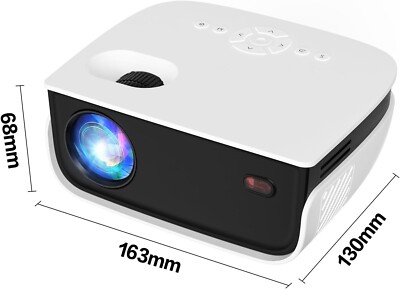 Mini proyector de película con 1080P y 240'' compatible con smartphone/TV