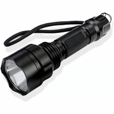 C8T6 Compact Ultra Bright Tactical LED Flashlight with Rechargeable Battery