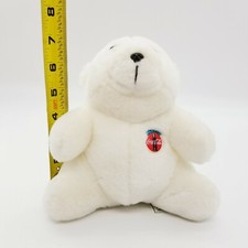 Coca Cola Plush Polar Bear Coke Authentic Genuine White Plush Toy EUC 1993