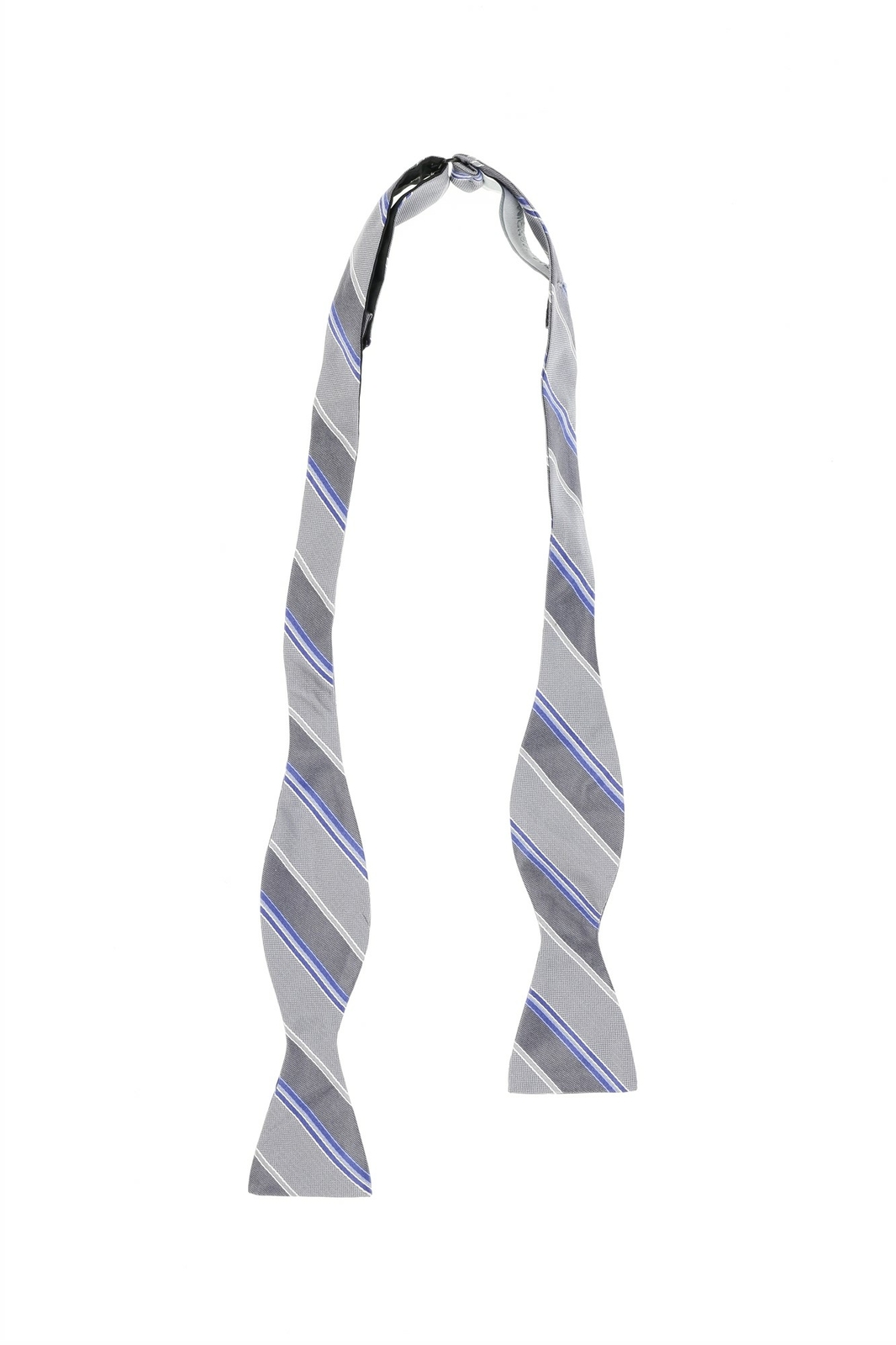 Мужской серый шелковый галстук-бабочка MICHAEL KORS в полоску 140207 5790₽