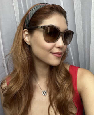  Emporio Armani 56mm Brown Women's Sunglasses 