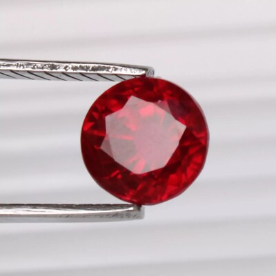 Red Ruby Blood 6,40 Ct. Rundschliff Mosambik erstaunlicher kostbarer loser Ed...