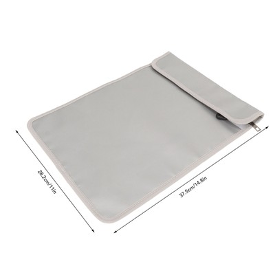 New Fireproof Document Holder Pouch 2000°F Waterproof Reflective Strip Fireproof
