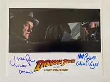 MICHAEL BYRNE & JULIAN GLOVER In-Person Signed Autograph 20x25 Indiana Jones