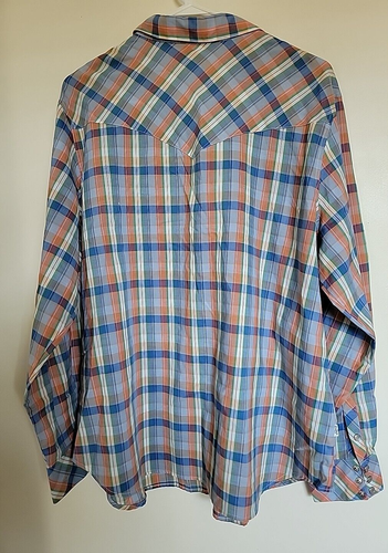Levi Strauss & Co Vintage Button up Shirt Buffalo Check Plaid Western XL Men's - Picture 3 of 3