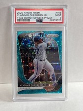 🔥 2020 PRIZM  VALDIMIR GERRERO TEAL DONUT CIRCLES  /15 PSA 9  REFRACTOR