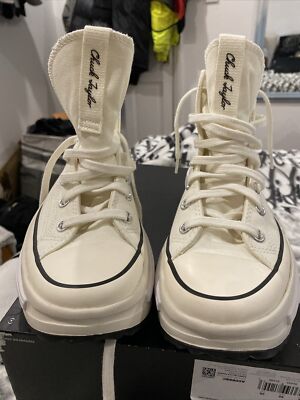 Converse A00868C Run Star Legacy CX Hi Unisex Trainer in schwarz weiß Größe UK 5