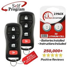 2 For 2007 2008 2009 2010 2011 2012 Nissan Sentra Remote Keyless Entry Key Fob