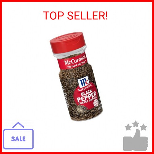 McCormick Coarse Ground Black Pepper, 3.12 oz