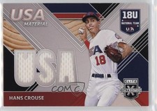 2020 Panini Elite Extra Edition USA Baseball Material Black Hans Crouse hg6
