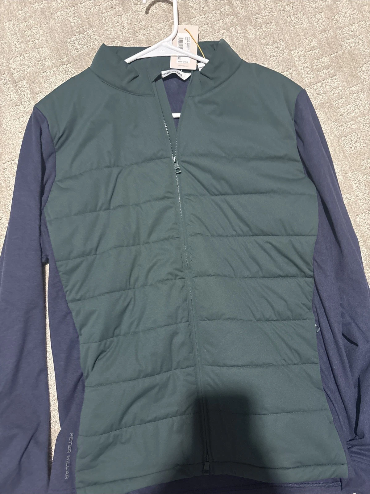 Peter Millar L Men's Nordic Pine Merge Hybrid Fleece Golf Size L image 4