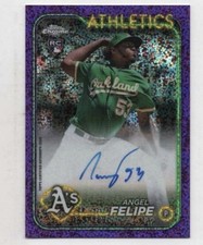 2024 Topps Chrome  Angel Felipe RC Rookie Auto Autograph RA-AF Purple Speckle