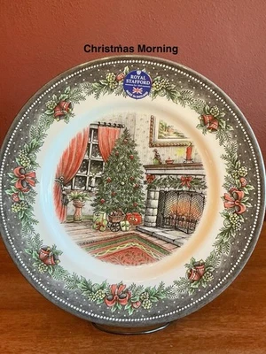 New Royal Stafford Christmas Morning Dinner Plate 11”