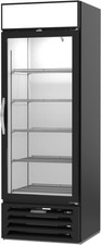 Beverage Air MarketMax 27.25" Black Glass Door Refrigerator Merchandiser