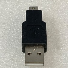 GE USB Type A Male to Mini-B Male Adapter 2 in Black