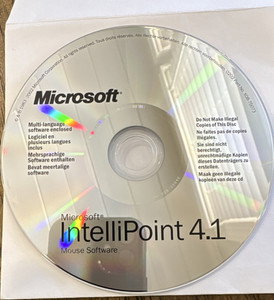Microsoft IntelliPoint 4.1 Drivers Update Software CD Multilingual X08-75073