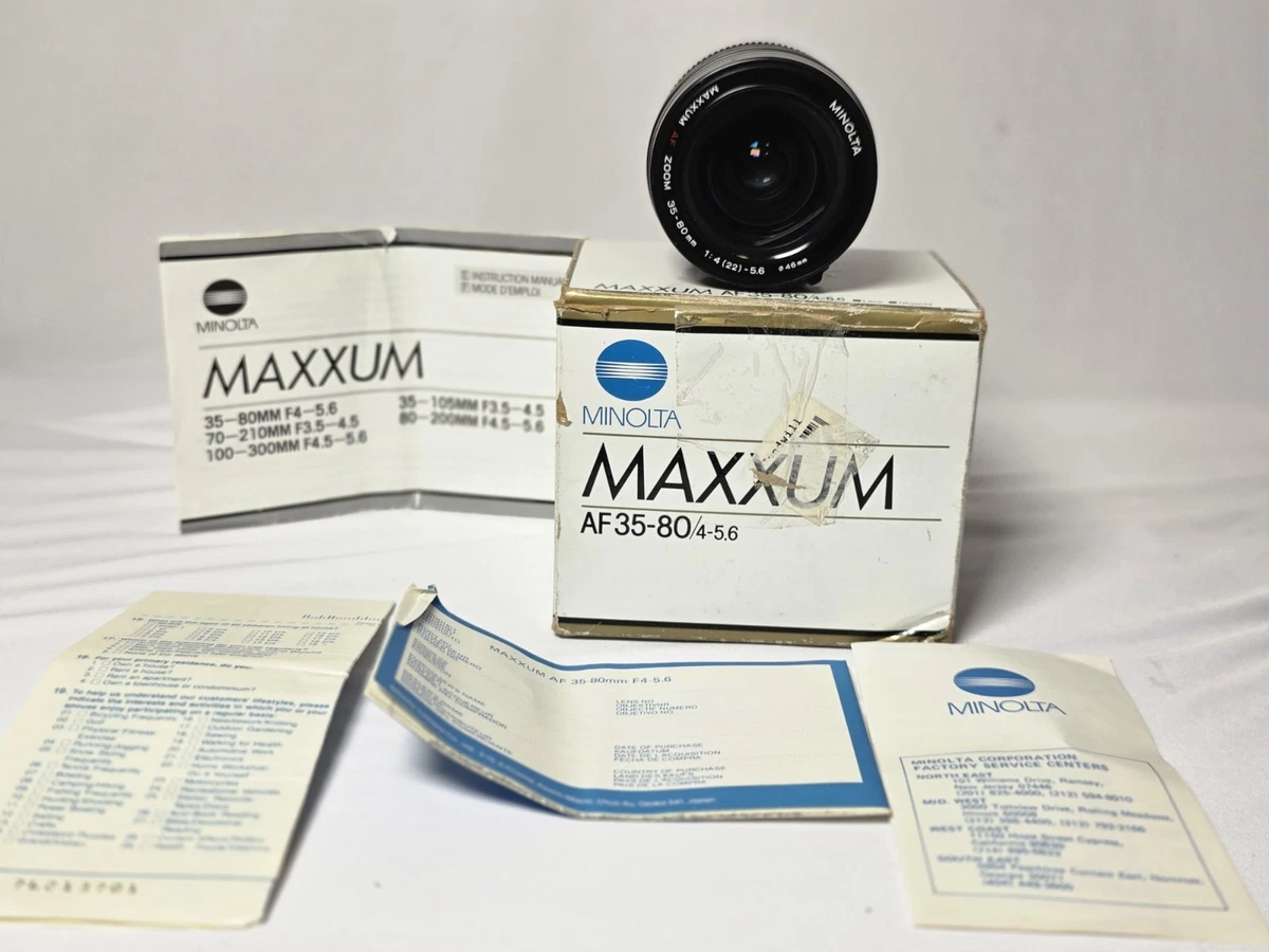Minolta 35-80mm Focal Camera Lenses for sale | eBay