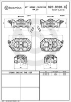 Bremssattel Prime - Caliper - Stylema Brembo 920D02093 Aluminium