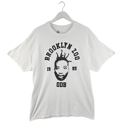 Ol' Dirty Bastard Brooklyn Zoo Rap T-Shirt Weiß Kurzarm Rap Tee 2XL XXL
