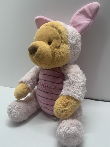 Disney Baby Plush Winnie the Pooh as Piglet Rattle Chime Soft Stuffed Animal 11” - Picture 3 of 10